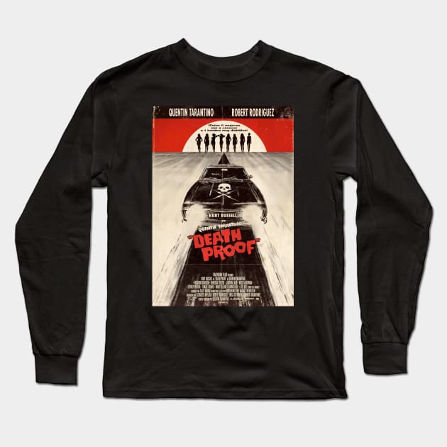 Quentin Tarantino Death Proof Poster Long Sleeve T-Shirt by KUMAWAY